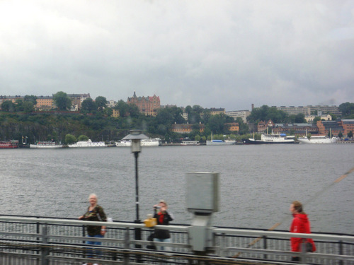 Train's view of Stockholm.